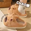 Pantuflas de pelo de capibara para mujer otoño e invierno exterior suela gruesa interior hogar cálidas de algodón venta al por mayor transfronteriza