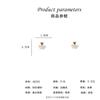 Pendientes Vintage de Flor de Rosa con Forma de Corazón Estilo Francés, Pendientes Versátiles de Flor Tridimensional Elegante Estilo Bosque de Pétalos de Moda