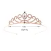 Niños y Niñas Princesa Corona Simple Linda Diadema Bebé Festival Actuación Accesorios para el Cabello Corona de Cumpleaños Corona para Pastel