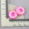 Accesorios Funda para Teléfono Móvil Juguete de Comida Artificial Donut Accesorios de Resina Material Cabeza DIY Pegamento de Crema Accesorios para Zapatos Ropa Bolsas
