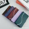 Adecuado para Funda de Cuero para Iphone17 16Pro Nuevo Cosido Curvo Bicolor Billetera para Tarjetas Funda Protectora 15Plus