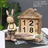 Aula de Preescolar Estilo Ins Creativo Manualidades de Ciervos Adornos de Madera Hechos a Mano Escritorio de Oficina Decoraciones para el Hogar