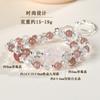 Pulseira de Cristal de Morango Natural Cristal Branco Círculo Duplo Moda Cristal Rosa Raposa de Nove Caudas Palácio de Pequim Cultural e Criativo Pulseira Mais Vendida