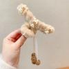 Outono e inverno amor borla pingente bola de cabelo grampo de cabelo pelúcia garra grampo de cabelo para trás cabeça grampo de cabelo superior acessórios de cabelo femininos