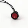 Interruptor basculante con cable, enchufe de alimentación de alta corriente, regulador de velocidad con potenciómetro, voltímetro, pulsador circular