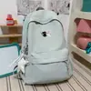 Linda Mochila de Doble Hombro Fresca Estilo Coreano para Estudiantes Mujeres Alta Apariencia Ligera Gran Capacidad Mochila de Campus para Chicas de Secundaria