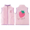 Chaleco de Forro Polar para Niños para Otoño e Invierno 2026, Ropa Exterior Cálida para Niños Pequeños, Chaqueta con Cremallera, Transfronterizo
