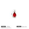Moda Europeia e Americana Retrô Mini Pingente Gota d'Água Cravejado com Strass Colorido Resistente à Cor DIY Colar Pulseira Acessórios de Joias Feitos à Mão