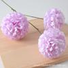 Hortensia Artificial Plisada de 3 Cabezas Estilo Monet Flor Famosa en Internet Pared de Flores Hortensia Soñadora Dopamina Salón de Bodas Flores Falsas