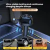 Carregador de carro de fábrica direto, plugue de isqueiro de três portas para carregamento rápido, cabo retrátil, carregamento super-rápido PD