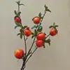 Galhos de Frutas para Véspera de Ano Novo Maçã Simulada Galhos de Romã Simulados Galhos de Frutas Caqui Caqui Ruyi Fa Cai Frutas Galhos de Pêssego