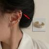 Clip de oreja de estilo retro con personalidad semicircular tipo C, sin perforaciones, estilo simple, estilo frío, súper hada genial