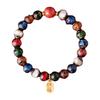 Pulsera de Vidrio Gris Fragante Corazón de Azúcar de Pekín Yonghe para Niños Pulsera Duobao Bestia Dorada Zona Escénica Templo Venta al por Mayor