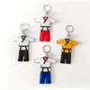 Llavero de Regalo de Taekwondo Llavero de Ropa Accesorios Llavero Muñeco Souvenir de Dibujos Animados Colgante para Mochila Escolar Colgante
