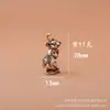 Promoção quente pingente tridimensional de latão do Zodíaco chaveiro de latão do Zodíaco chaveiro de carro de latão produtos com pingente de cobre
