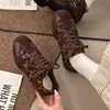 Zapatos Agan Zapatos Alemanes Retro 2026 Estampado de Leopardo Cómodos Modernos Suela Gruesa Zapatos Deportivos Casuales Nuevo Estilo Rad Mujer Hermosos