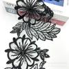Nuevo Encaje de Flores Calado Bordado Soluble en Agua Organza Hanfu Ropa de Rendimiento de Vestuario Antiguo Accesorios 18 CM de Ancho