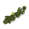 Botón de cierre de mariposa de cuatro agujeros con cuenta de jade para traje Tang, Hanfu, cheongsam, vestido de estilo chino, botón decorativo tejido a mano de tendencia nacional
