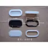 Fábrica en stock suministro directo caja de cartón hebilla manual hebilla a prueba de polvo caja de cartón corrugado hebilla de plástico caja de panal asa ovalada