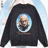 Sudadera con capucha desgastada y lavada de estilo retro de calle europea y americana para hombres y mujeres, moda urbana de primavera y otoño, estilo holgado y adelgazante.