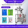 Máquina de embalagem pequena com selagem em três lados, máquina vertical para molho líquido, tempero, pó, pó, máquinas alimentícias, máquina de embalagem de grânulos