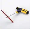 Juego de Herramientas para Reparación de Neumáticos de Coche, Herramienta de Aspiración para Reparación de Neumáticos de Coche con Tiras, Pegamento Líquido Rápido, Conveniente Juego Portátil