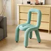 Cadeira de Formato Incomum, Cadeira de Maquiagem, Banqueta para Penteadeira de Quarto, Cadeira de Designer com Tubo Curvo, Cadeira para Toucador Feminino, Cadeira de Jantar da Moda, Cadeira de Restaurante