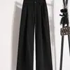 Pantalones de Traje Fluidos de Cintura Alta con Descuento de Marca 2026 Pantalones Largos Casuales para Mujer Tallas Grandes Rectos Adelgazantes de Pierna Ancha Pantalones de Vestir