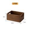 Placa de Almacenamiento de una Sola Capa de Madera de Nogal para Escritorio Caja de Almacenamiento Cosmético Tocador Perfume Aromaterapia Entrada Artículos Varios Llave