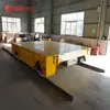 Fábrica Transporta Vehículo Eléctrico de Plataforma Plana Pesada de 70 Toneladas con Dispositivo de Accionamiento por Tornillo Manual para Movimiento sobre Rieles