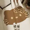 Tapete de Chão de Lama Diatomácea Fofo do Hello Kitty Resistente a Manchas Higiênico Absorvente de Água para Banheiro Tapete para Pés Antiderrapante Resistente ao Desgaste Tapete de Chão para Banheiro