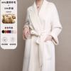 Nuevo Abrigo de Lana Doble Cara para Mujer Otoño/Invierno 2023, Elegante Abrigo de Lana Estilo Hepburn, Gabardina tipo Bata, Lujo Ligero