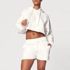 Procesamiento Personalizado Sudadera Transfronteriza Conjunto Mujer con Capucha Ombliguera Estilo Callejero Top Ropa Deportiva Running Fitness Pantalones de Yoga