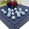 Cuentas sueltas de cerámica de gato pequeño de la suerte 7 mm cabeza de gato pequeño pulsera de gato de la suerte cuentas sueltas colgante para teléfono móvil accesorios de joyería DIY