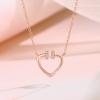 Collar Jin Hongyu 925 Amor Puro para Mujer, Versátil, Moda, para Ir al Trabajo, Elegante, Cadena para Clavícula, ins Lujo Ligero, Regalo de Navidad