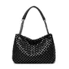 Bolsas de Comércio Exterior para Mulheres 2026 Nova Bolsa Feminina Tecida Vintage Bolsa de Ombro Casual para Viagem Feminina Bolsa de Cesta