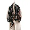 2025 Nuevo Moda Cálido Bohemio Étnico Imitación Cachemir Jacquard Chal Invierno Transfronterizo Bufanda Venta al por Mayor