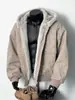 Jaqueta de Algodão Nova de Inverno Acolchoada Quente com Textura de Mármore para Homens, Casaco com Capuz Versátil Solto Águia da Montanha Tendência