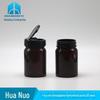 Embalagem sólida de PET de 80 ml, boca larga, marrom escuro, plástico, para cuidados com a saúde