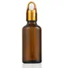 Frasco de Óleo Essencial Marrom 30ml Frasco Marrom de Plástico com Conta-gotas Frasco Dosador Cosmético Frasco de Essência Frasco de Vidro Vazio