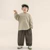 Ropa Changguo Camiseta de Manga Larga para Niños Estilo Coreano Otoño Nuevo Suéter Casual para Niños