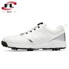 Novos Sapatos de Golfe Masculinos com Travas Fixas e Quebradas, Cadarço Rápido tipo Botão, Sola Antiderrapante, Sapatos Porosos e Respiráveis