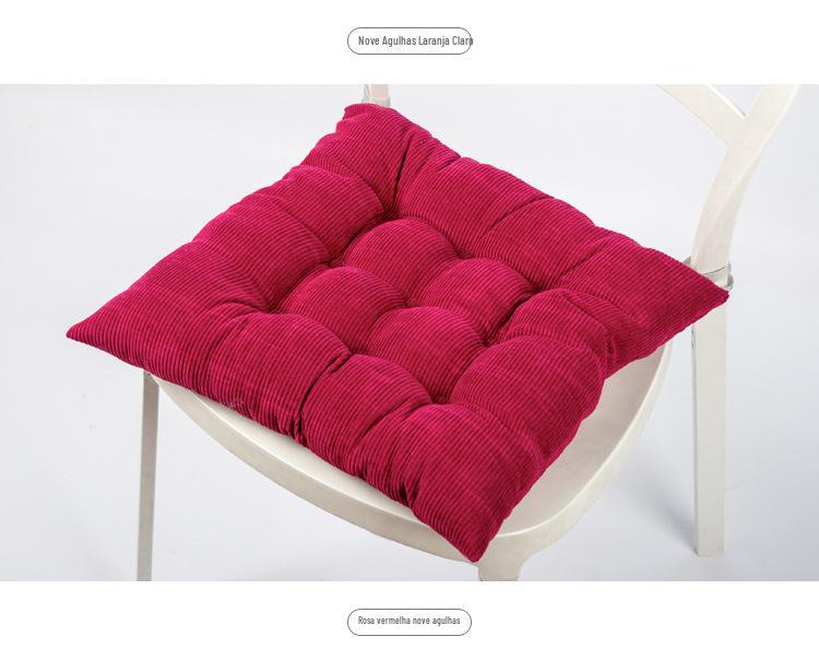 多功能灯芯绒加厚椅垫（9针定位） 坐垫厂家