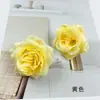 Flores de rosa mini simuladas cabezas DIY rosa de seda flor artificial material para pasador de pelo adorno pequeño para fotografía del hogar