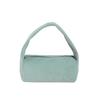 Bolso cuadrado pequeño portátil de pana retro de color sólido con hombros descubiertos y diseño de palo francés, nueva moda informal de otoño e invierno de 2023