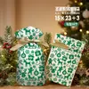 Novas Sacolas de Doces de Natal Transfronteiriças, Sacolas para Embalagem de Presentes de Confeitaria, Sacolas com Cordão de Fita, Sacolas com Cordão de Orelha de Coelho de Maçã
