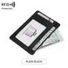 Portatarjetas Ultra Fino de PU con Protección Antirrobo RFID, Múltiples Ranuras para Tarjetas, Ranura Transparente para Identificación, Funda Naranja para Tarjeta, Blindaje Antirrobo RFID