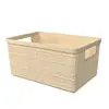 Cesta de Armazenamento de Rattan Sintético Aishangli Home Cesta Plástica Trançada para Artigos de Mesa Roupas Sujas Cesta de Armazenamento