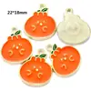 Accesorios de Aleación para Joyería DIY, Colgantes de Frutas y Verduras con Goteo de Aceite, Colgantes para Collar, Accesorios para Aretes W207