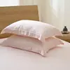 2026 Nueva Funda de Almohada Estilo Japonés Muji de Algodón Tencel, Ropa de Cama 60S de Lyocell Tencel en Color Sólido, Estilo Japonés